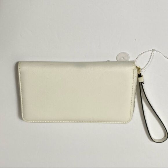 NWOT Time & Tru Women's White Faux Leather Wallet / Wristlet / Clutch - Picture 13 of 13